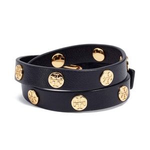 Tory Burch Double Wrap Logo Bracelet